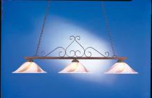 Hi-Lite MFG Co. H-4013-D-82 BRG SWRL - 3-LITE BILLIARD LIGHT